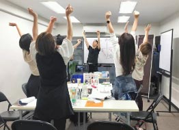 レッスン完了の様子